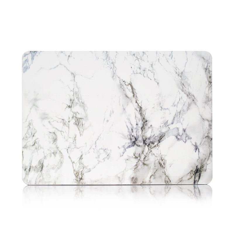 RUBAN Case for MacBook Pro 15 inch 2019 2018 2017 2016 Release A1990/A1707 with Touch Bar, Plastic Hard Shell Cover, White Marble - Image 3
